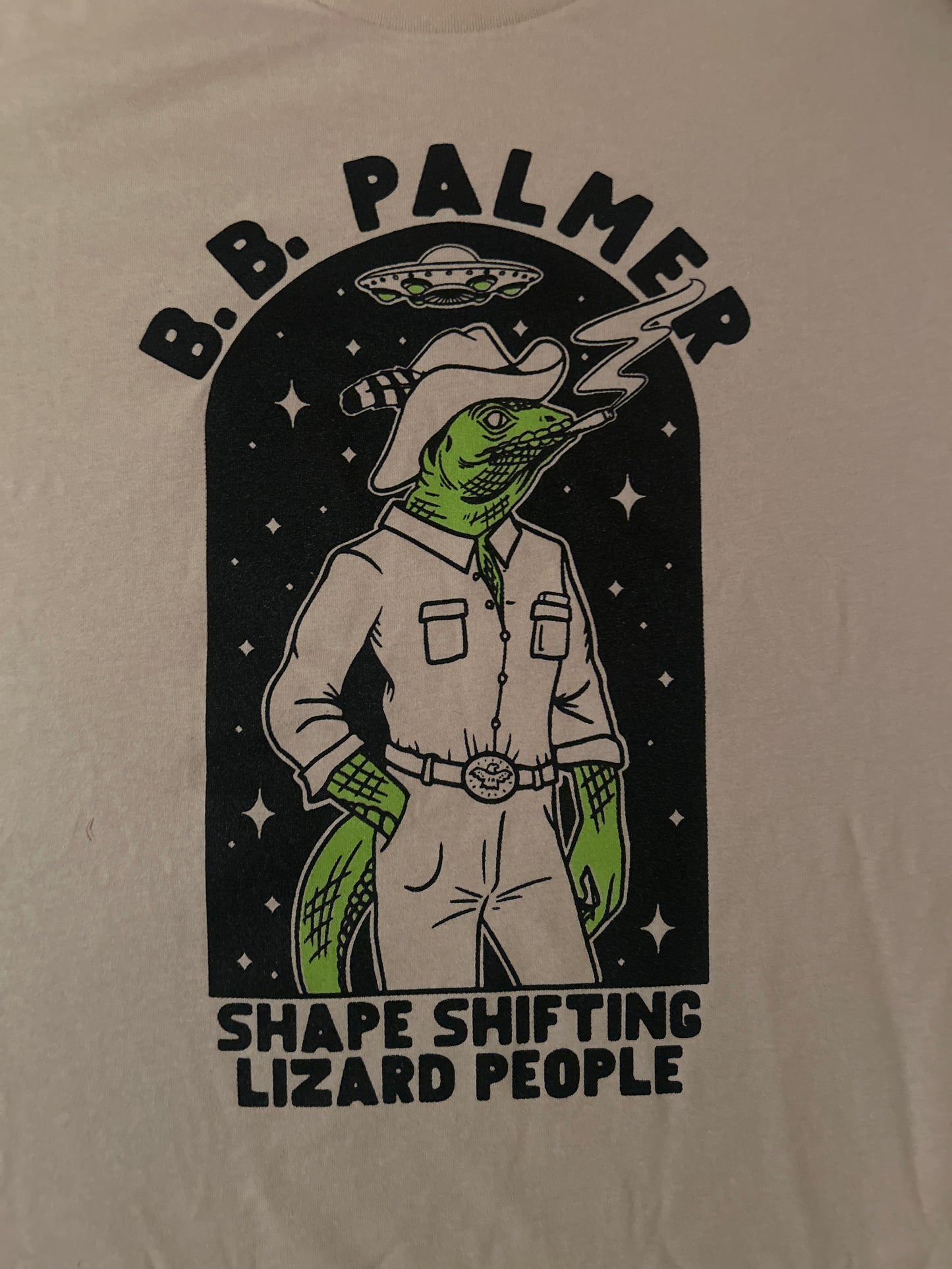 Shape Shifting Lizard People B.B. Palmer Shirt