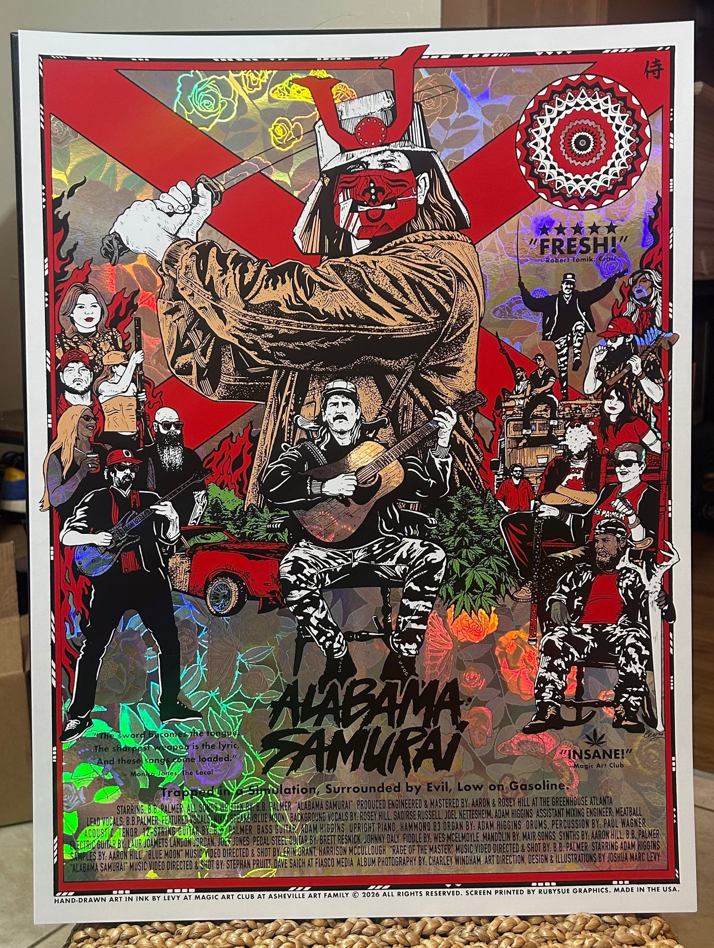 Alabama Samurai Movie Poster (Foil Print)