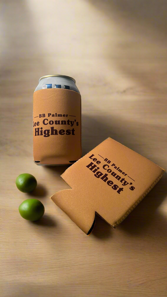 “Lee County’s Highest” Neoprene Beer Huggers