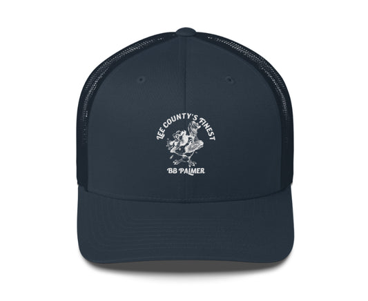 B.B. Palmer “Lee County’s Finest” Retro Navy Trucker Hat